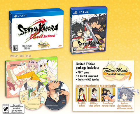 Senran Kagura Burst Re:Newal (Tailor-Made Edition) - PlayStation 4 Video Games XSEED Games   