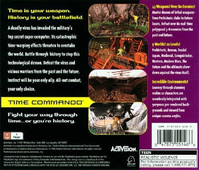 Time Commando - (PS1) PlayStation 1 [Pre-Owned] Video Games Activision   