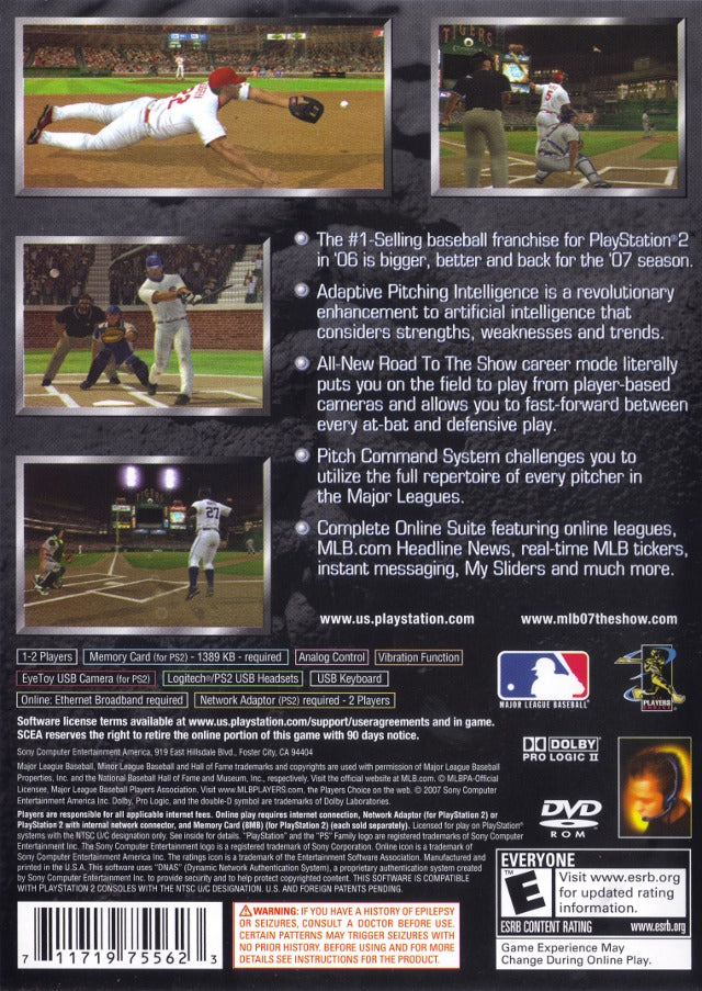 MLB 07: The Show - (PS2) PlayStation 2 [Pre-Owned] Video Games SCEA   