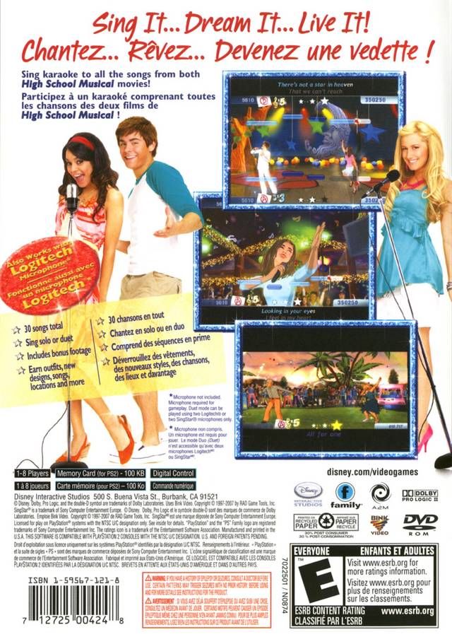 High School Musical: Sing It! - (PS2) PlayStation 2 [Pre-Owned] Video Games Disney Interactive Studios   