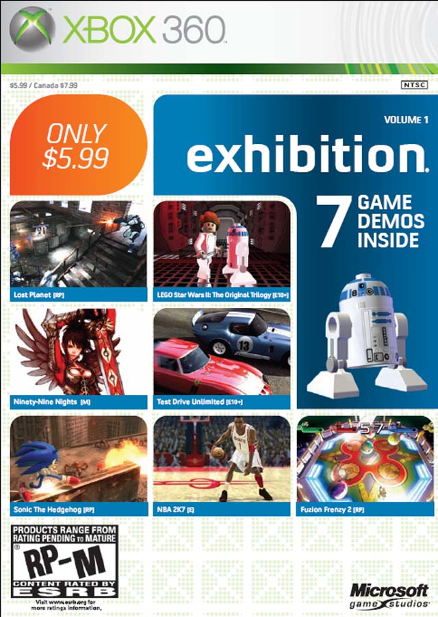Xbox 360 Exhibition Vol. 1 - Xbox 360 Video Games Microsoft Game Studios   