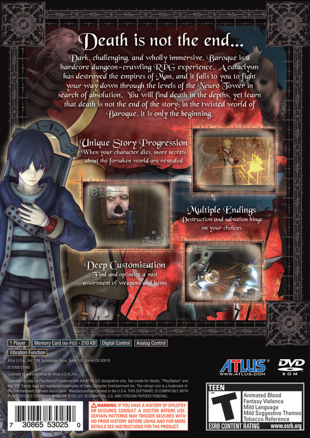 Baroque - (PS2) PlayStation 2 [Pre-Owned] Video Games Sting   