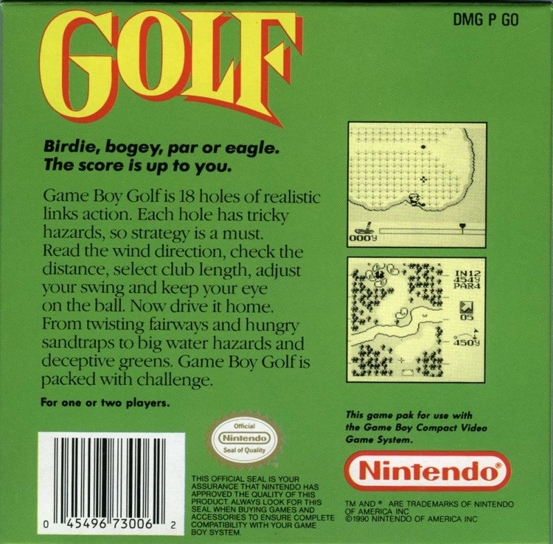 Golf - (GB) Game Boy [Pre-Owned] Video Games Nintendo   