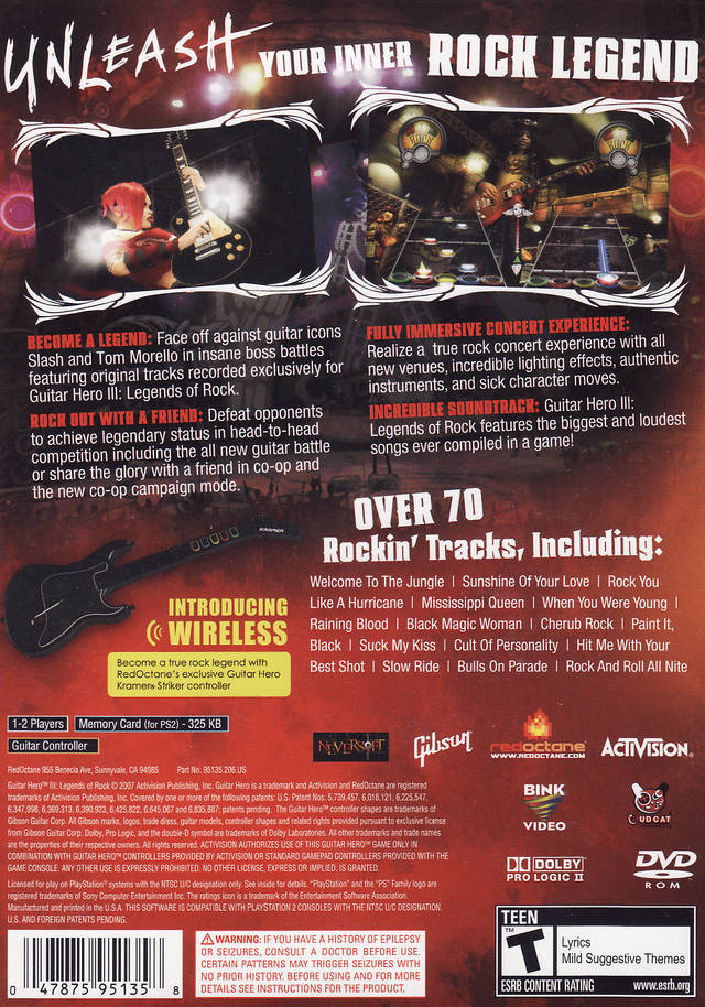 Preços baixos em Sony Playstation 2 Guitar Hero III: Legends of Rock Video Games | eBay Preços baixos em Sony Playstation 2 Guitar Hero III: Legends of Rock Video Games | eBay