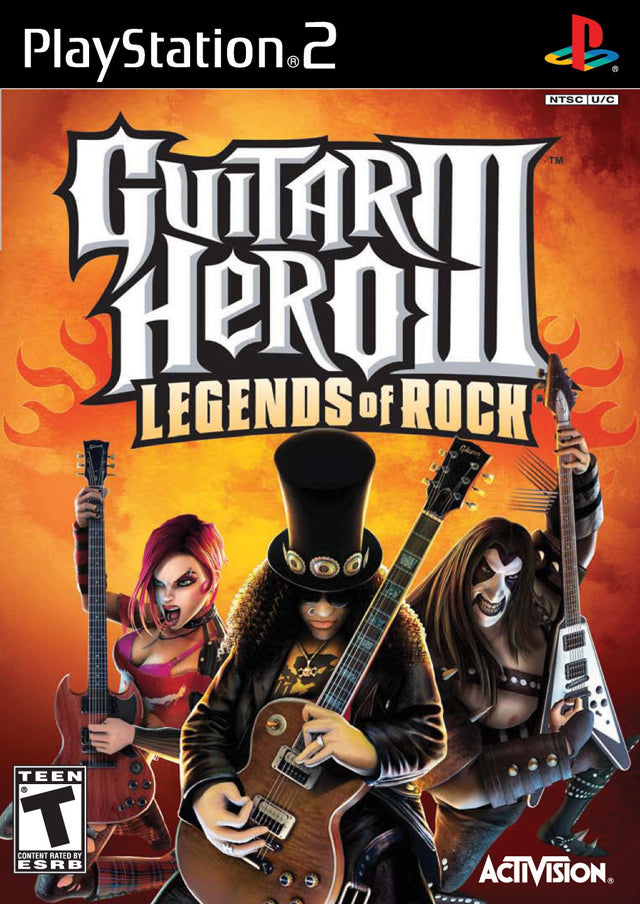 Guitar Hero III: Legends of Rock - (PS2) PlayStation 2 [Pre-Owned] Video Games RedOctane   