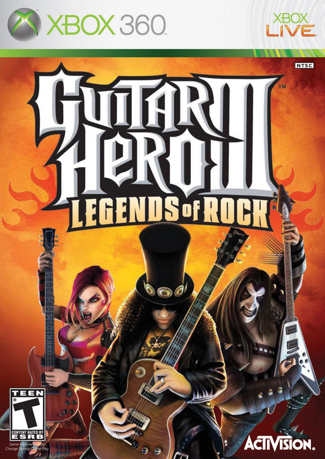 Guitar Hero III: Legends of Rock - Xbox 360 [Pre-Owned] Video Games RedOctane   