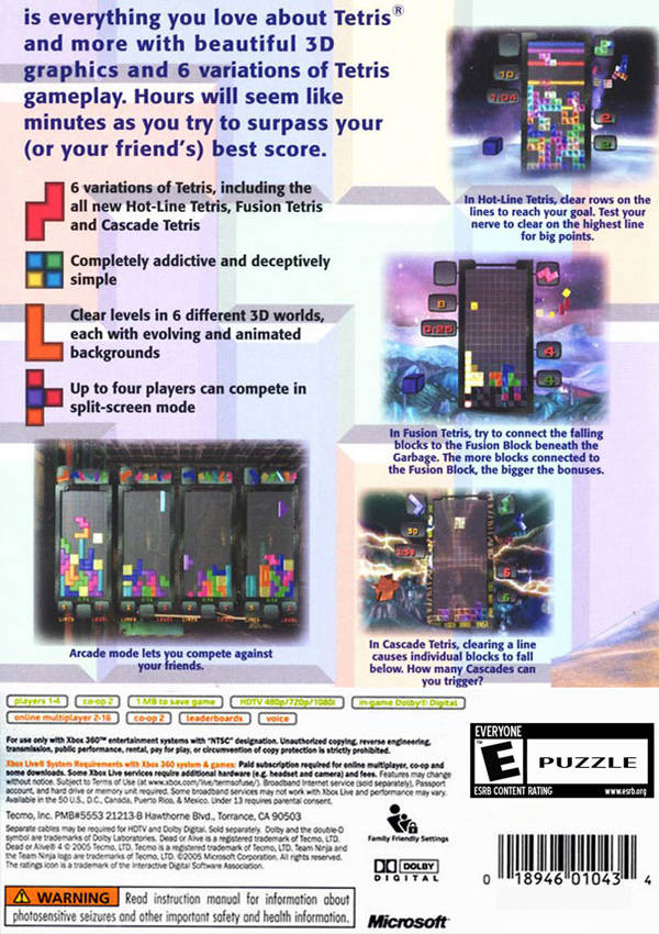 Tetris Evolution - Xbox 360 Video Games THQ   