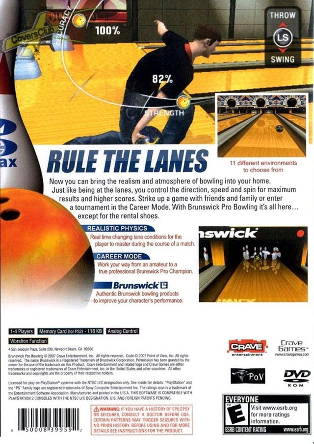 Brunswick Pro Bowling - (PS2) PlayStation 2 [Pre-Owned] Video Games Crave   