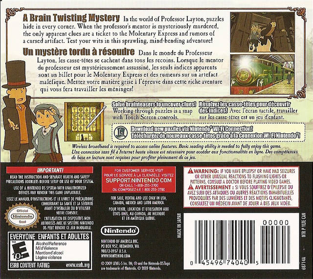 Professor Layton and the Diabolical Box - (NDS) Nintendo DS [Pre-Owned] Video Games Nintendo   