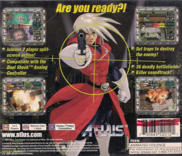 Trap Gunner: Countdown to Oblivion - (PS1) PlayStation 1 [Pre-Owned] Video Games Atlus   