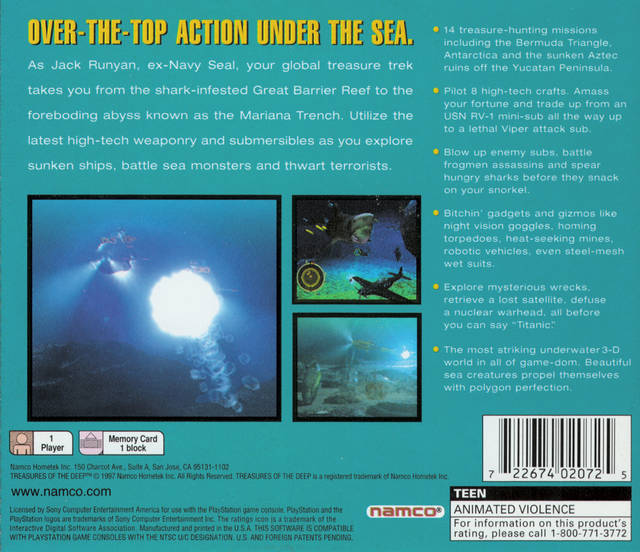 Treasures of the Deep - (PS1) PlayStation 1 [Pre-Owned] Video Games Namco   