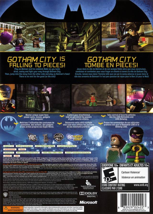 LEGO Batman: The Videogame - Xbox 360 Video Games Warner Bros. Interactive Entertainment