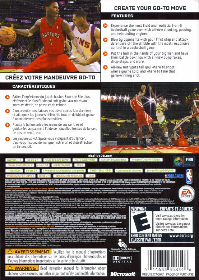 NBA Live 08 - Xbox 360 [Pre-Owned] Video Games EA Sports   