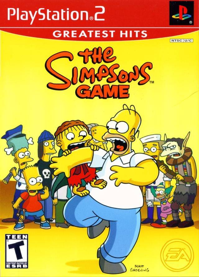 The Simpsons Game (Greatest Hits) - (PS2) PlayStation 2 [Pre-Owned] Video Games EA Games   
