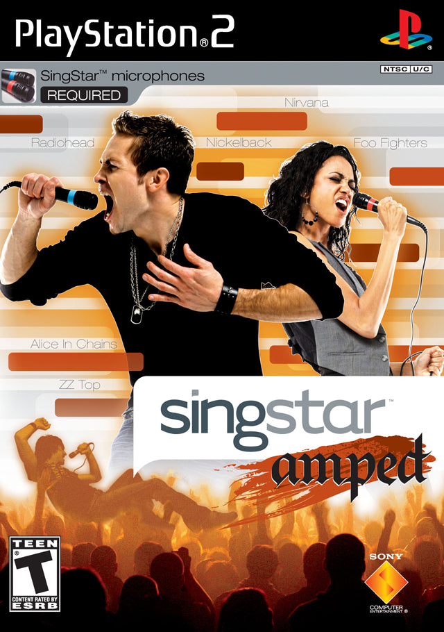 SingStar Amped - (PS2) PlayStation 2 [Pre-Owned] Video Games SCEA   