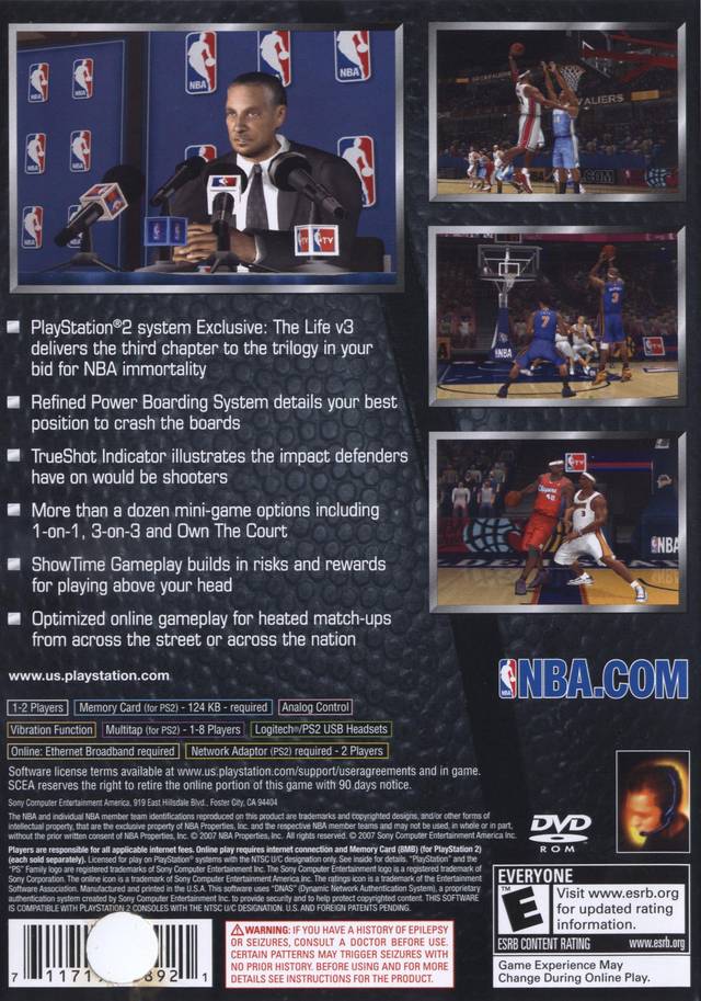 NBA 08 - (PS2) PlayStation 2 [Pre-Owned] Video Games SCEA   