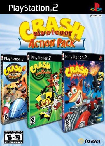 Crash Bandicoot Action Pack - (PS2) PlayStation 2 [Pre-Owned] Video Games Sierra Entertainment   