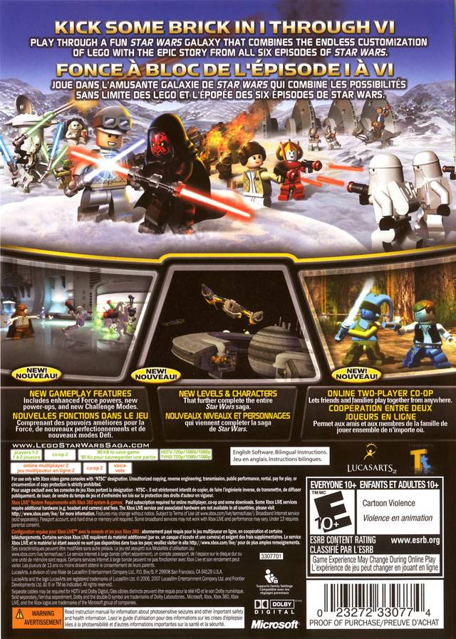 LEGO Star Wars: The Complete Saga - Xbox 360 [Pre-Owned] Video Games LucasArts   