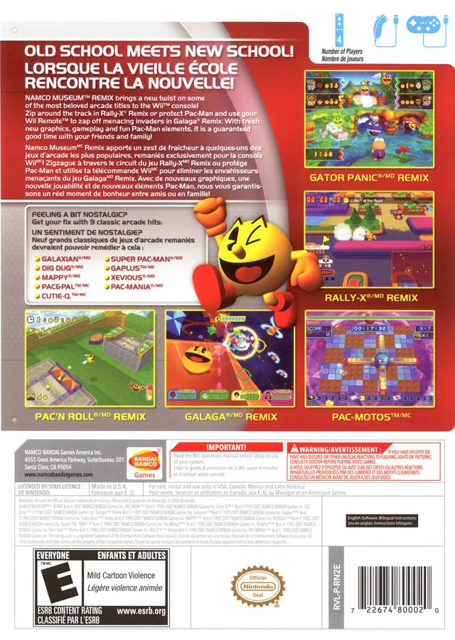 Namco Museum Remix - Nintendo Wii [Pre-Owned] Video Games Namco Bandai Games   