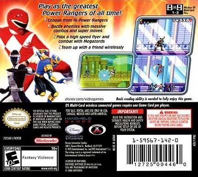 Power Rangers: Super Legends - 15th Anniversary - (NDS) Nintendo DS [Pre-Owned] Video Games Disney Interactive Studios   