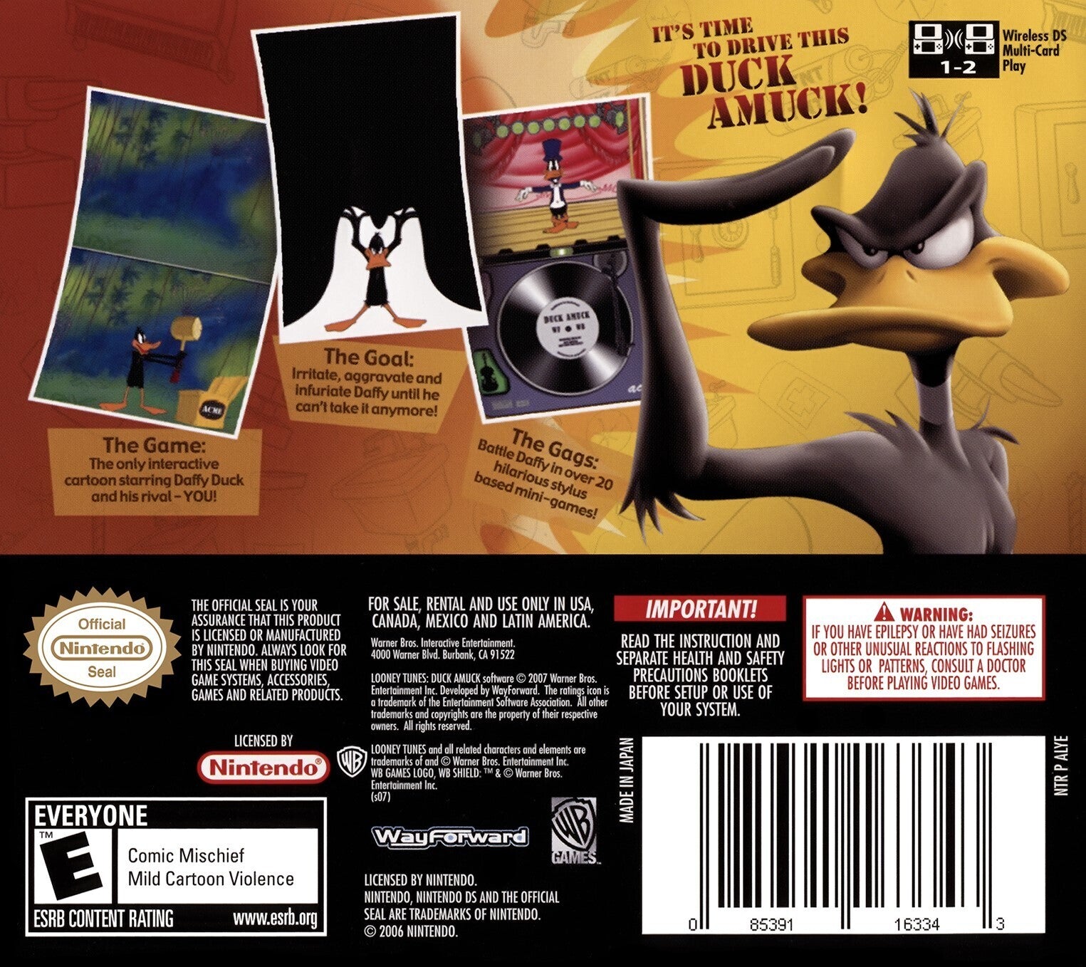 Looney Tunes: Duck Amuck - (NDS) Nintendo DS Video Games Warner Bros. Interactive Entertainment   