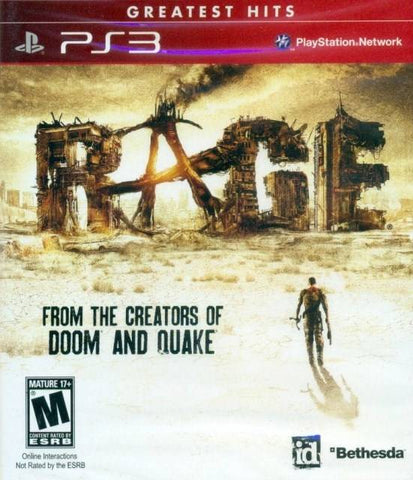 Rage (Greatest Hits) - PlayStation 3 Video Games Bethesda Softworks   
