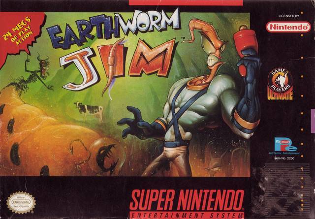 Earthworm Jim - (SNES) Super Nintendo [Pre-Owned] Video Games Playmates   