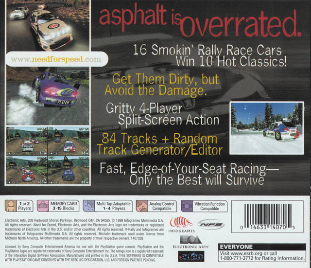 Need for Speed: V-Rally 2 - (PS1) PlayStation 1 [Pre-Owned] Video Games Electronic Arts   