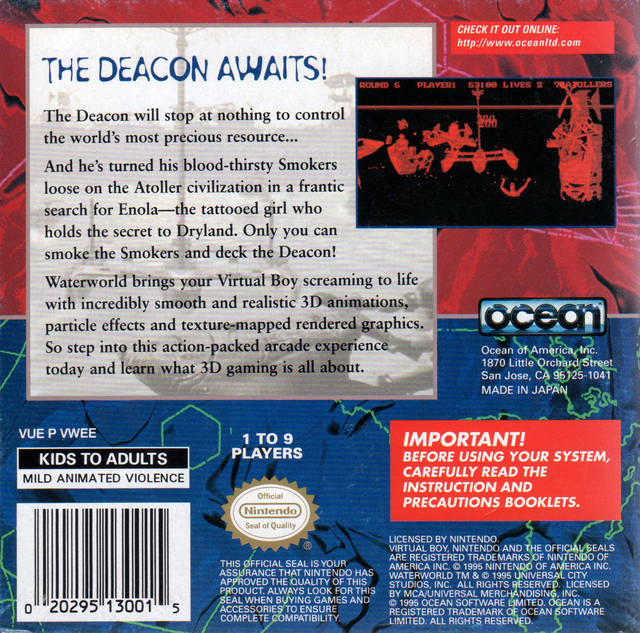 Waterworld - Virtual Boy [Pre-Owned] Video Games Ocean   