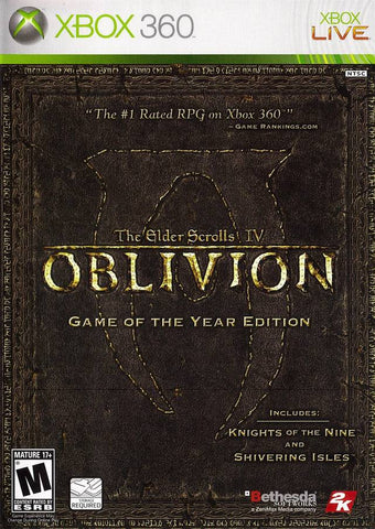 The Elder Scrolls IV: Oblivion - Game of the Year Edition - Xbox 360 Video Games 2K Games   
