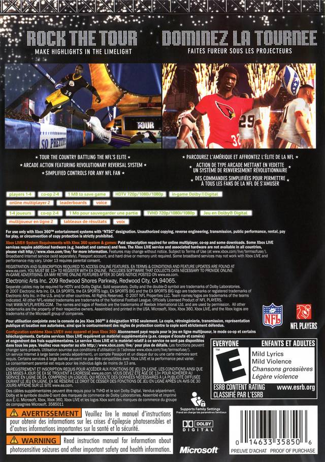NFL Tour - Xbox 360 Video Games Electronic Arts   