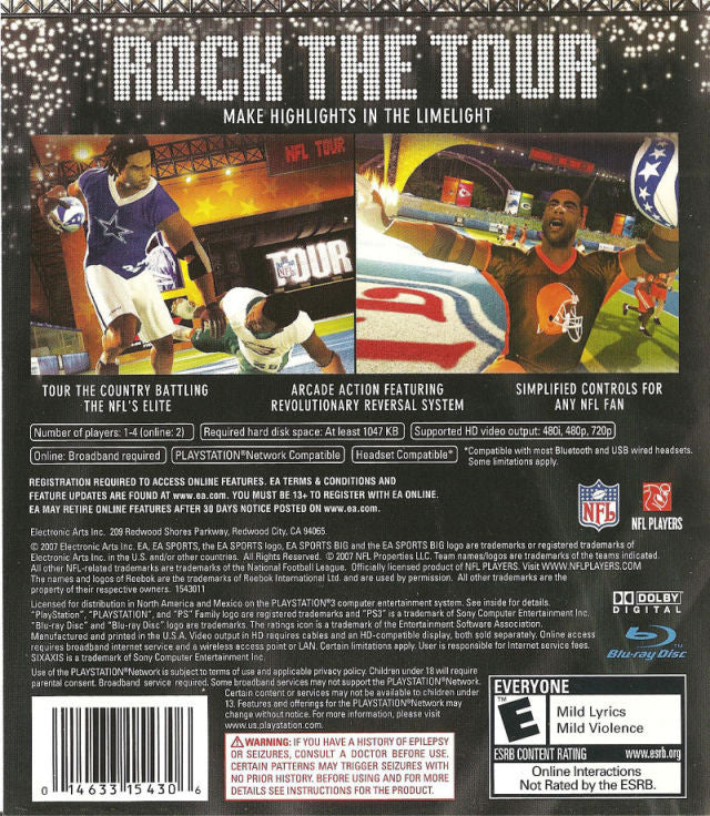 NFL Tour - (PS3) PlayStation 3 [Pre-Owned] Video Games Electronic Arts   