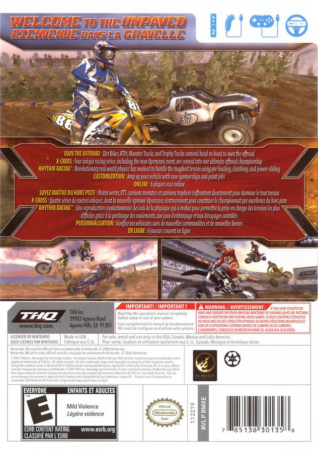MX vs. ATV Untamed - Nintendo Wii [Pre-Owned] Video Games THQ   
