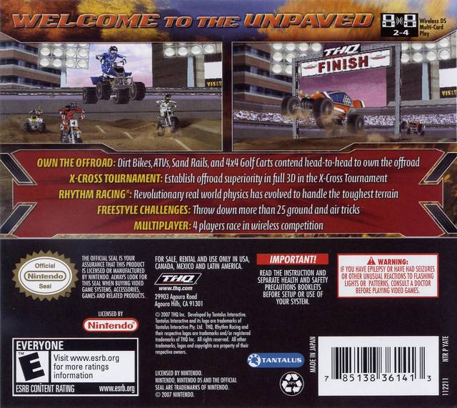 MX vs. ATV Untamed - (NDS) Nintendo DS [Pre-Owned] Video Games THQ   