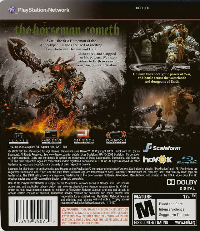 Darksiders - (PS3) PlayStation 3 [Pre-Owned] | J&L Game