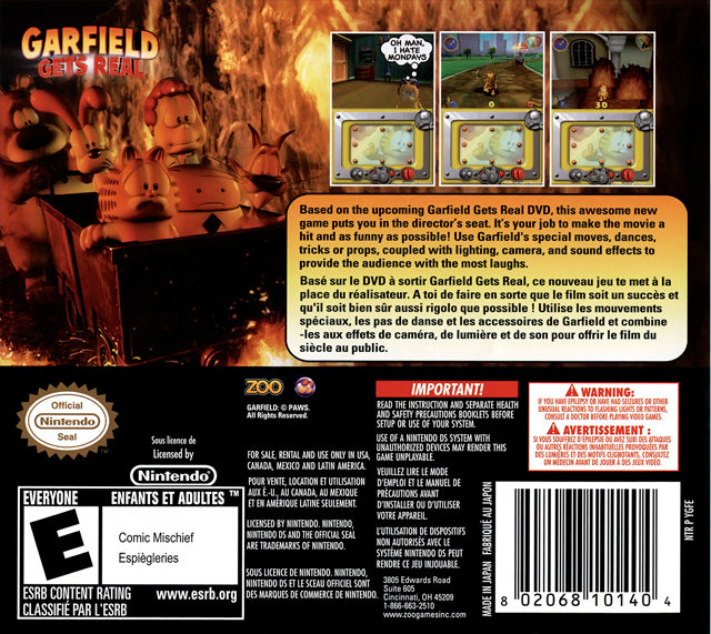 Garfield Gets Real - (NDS) Nintendo DS [Pre-Owned] Video Games DSI Games   