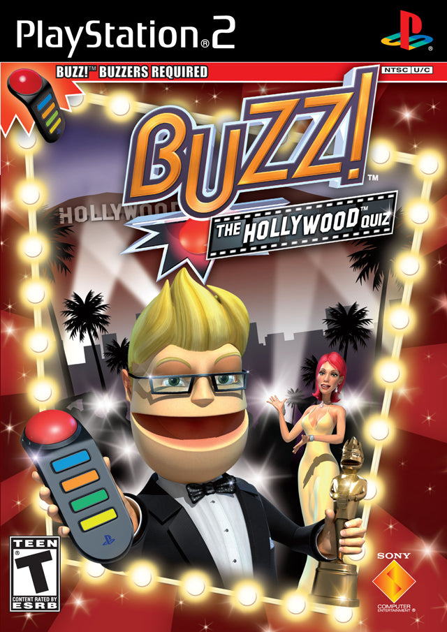 Buzz! The Hollywood Quiz - PlayStation 2 Video Games SCEA   
