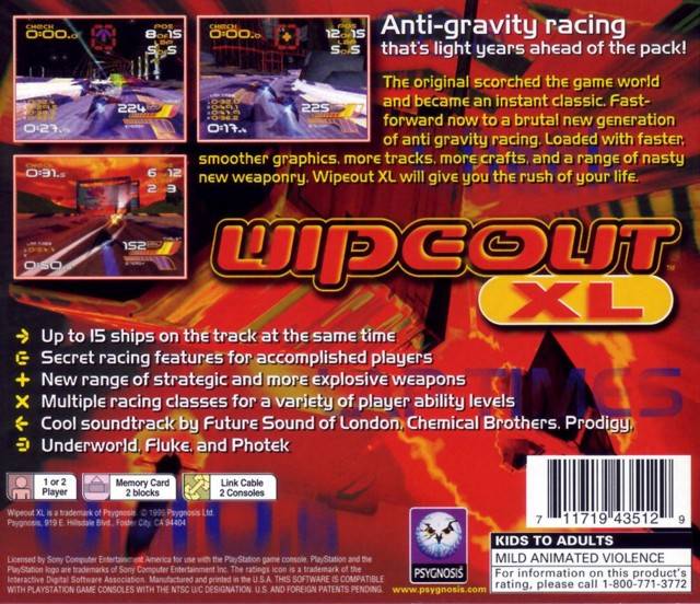 Wipeout XL - (PS1) PlayStation 1 Video Games SCEA   