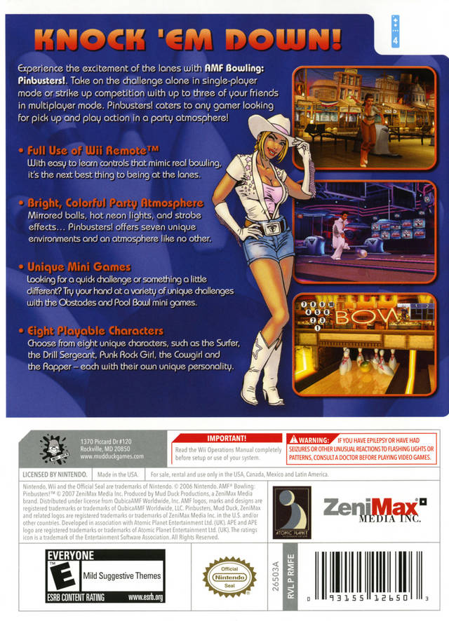 Amf bowling pinbusters wii hotsell