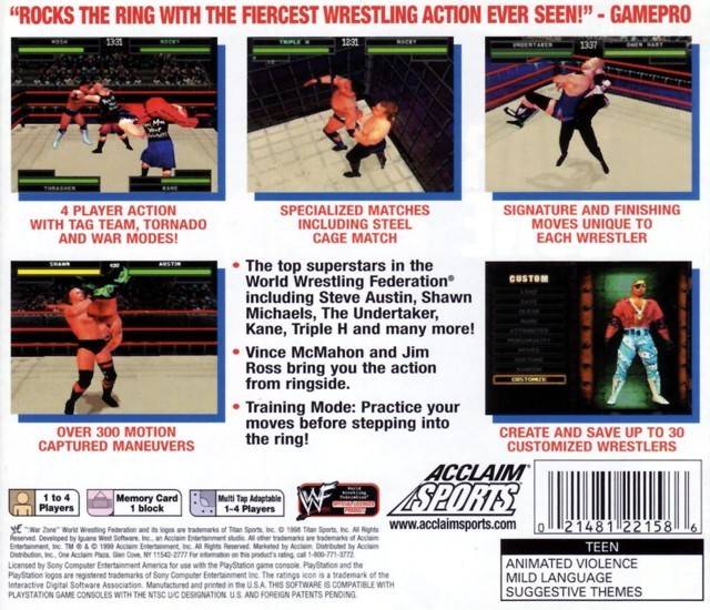 WWF War Zone (Greatest Hits) - (PS1) PlayStation 1 [Pre