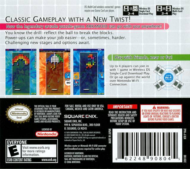 Arkanoid DS - (NDS) Nintendo DS [Pre-Owned] Video Games Taito Corporation   