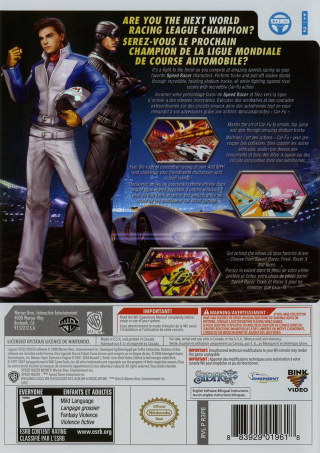 Speed Racer: The Videogame - Nintendo Wii [Pre-Owned] Video Games Warner Bros. Interactive Entertainment   