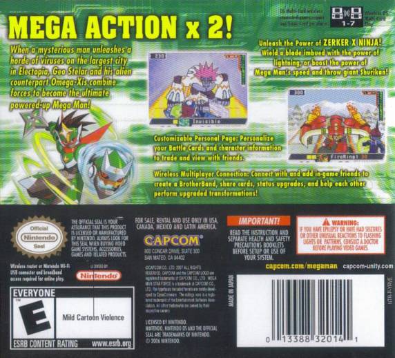 Mega Man Star Force 2: Zerker X Ninja - (NDS) Nintendo DS [Pre