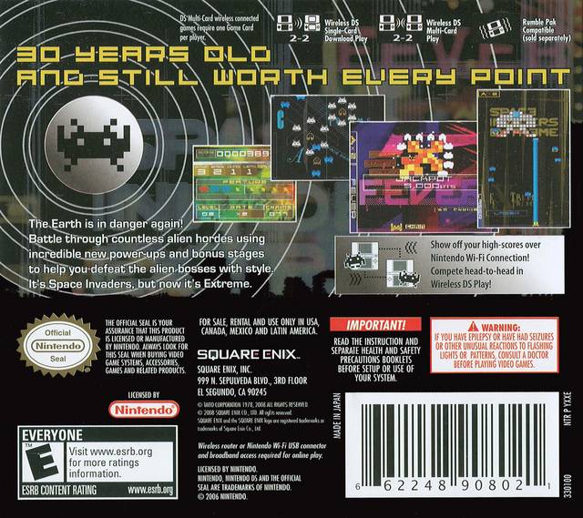 Space Invaders Extreme - (NDS) Nintendo DS | J&L Game