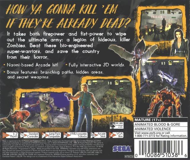 Zombie Revenge - (DC) SEGA Dreamcast  [Pre-Owned] Video Games Sega   
