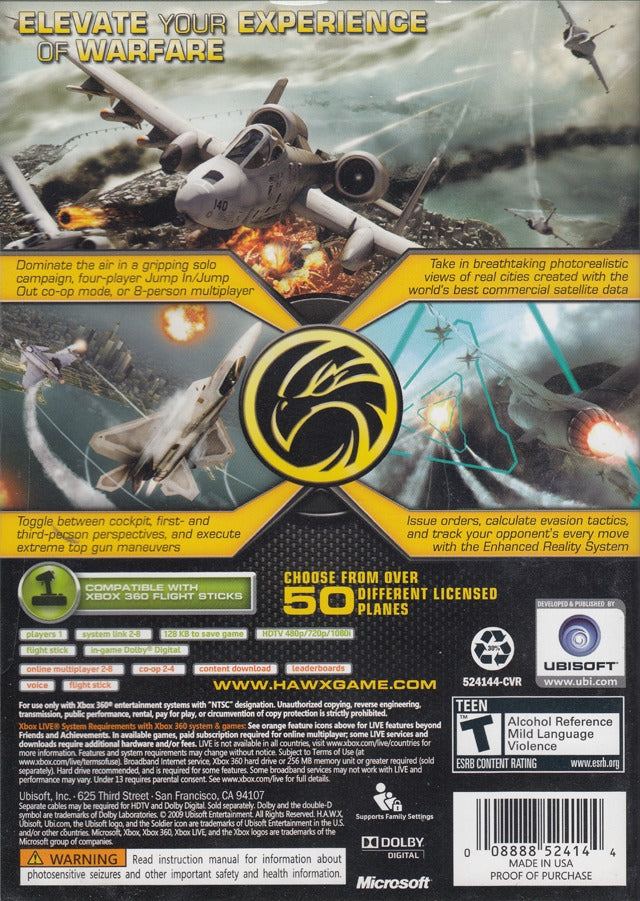 Tom Clancy's HAWX - Xbox 360 [Pre-Owned] Video Games Ubisoft   