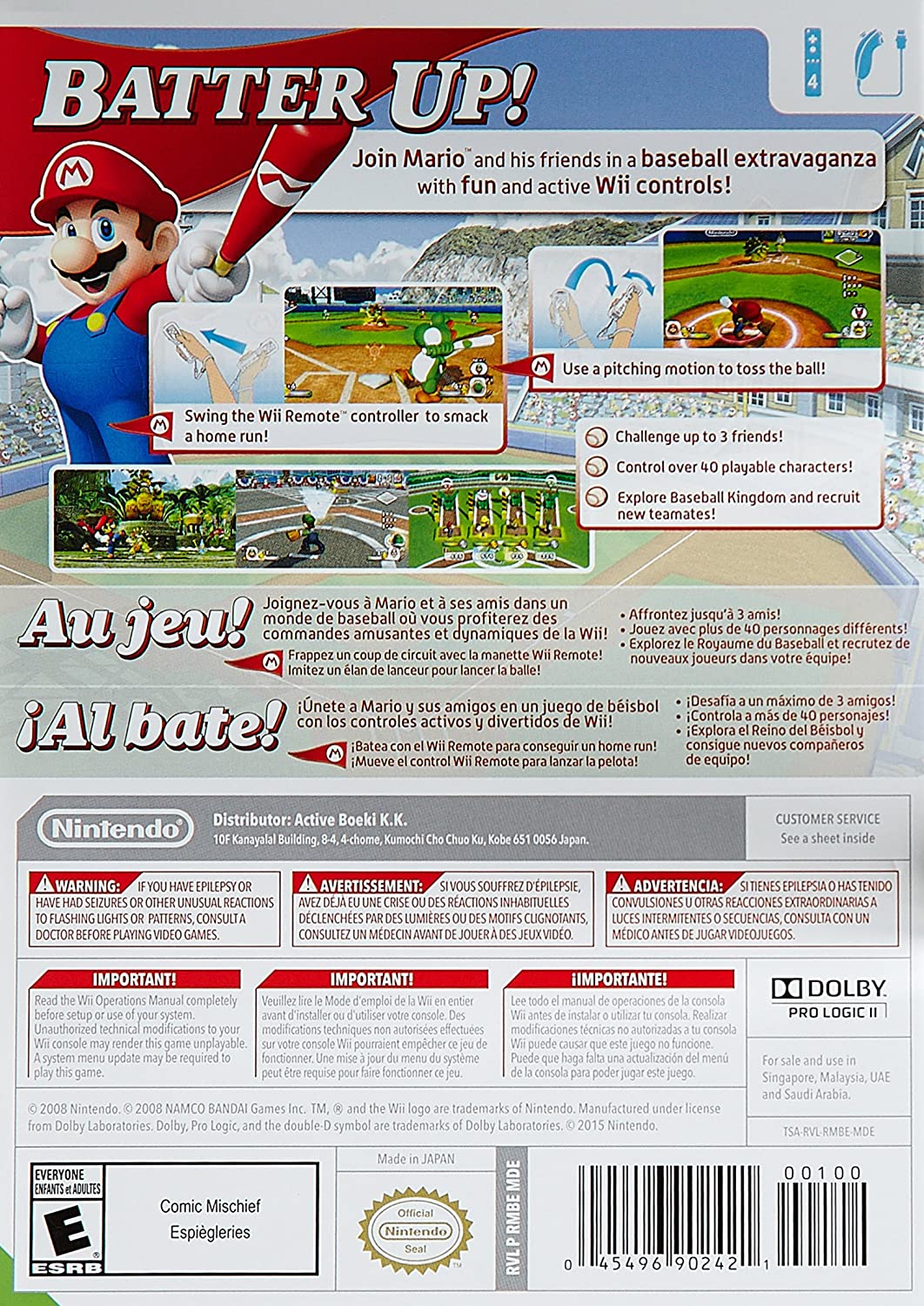 Mario Super Sluggers (Nintendo Selects) - Nintendo Wii (World Edition) Video Games Nintendo   