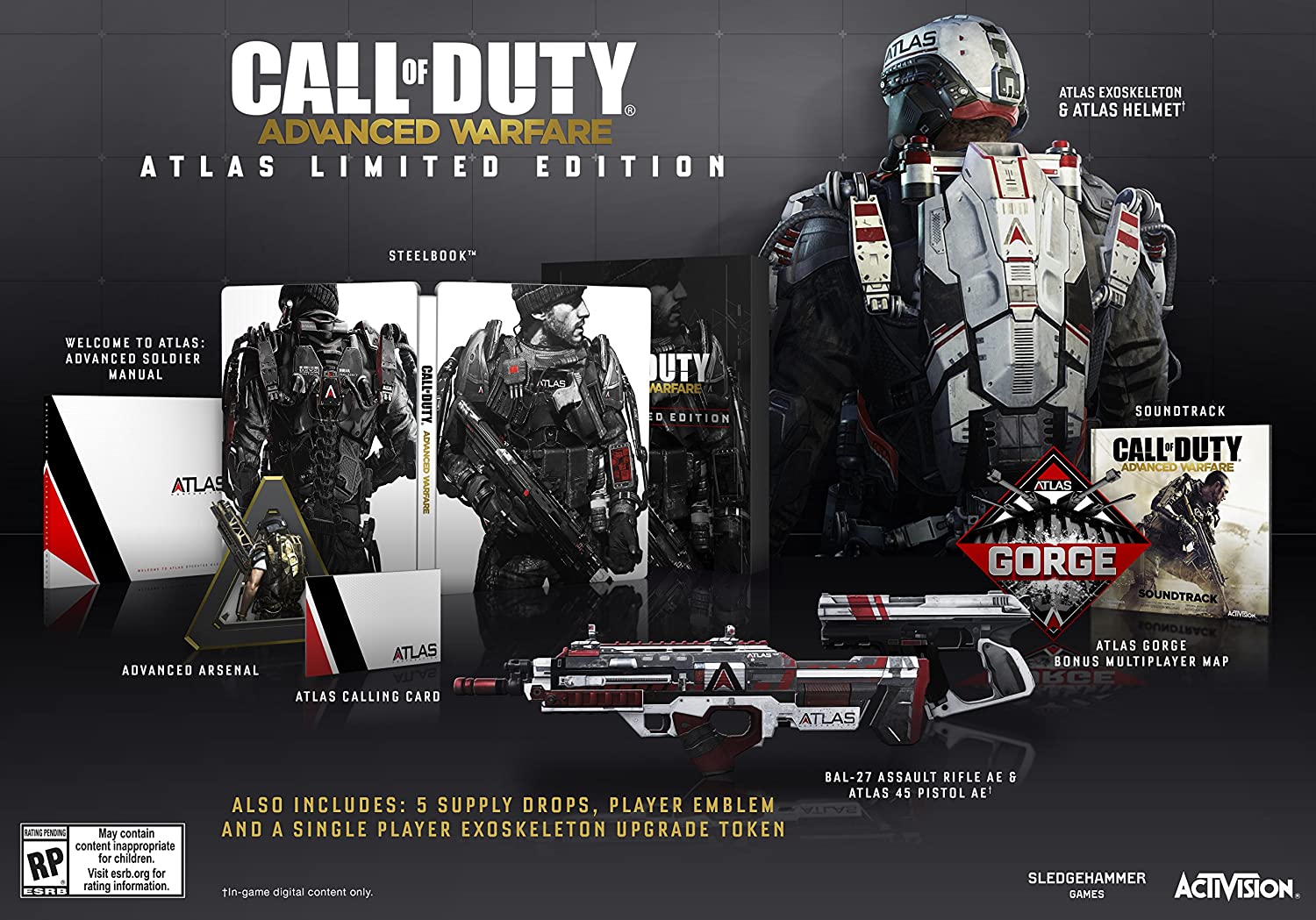 Call of Duty: Advanced Warfare (Atlas Limited Edition) - (PS4) PlayStation 4 Video Games Activision   