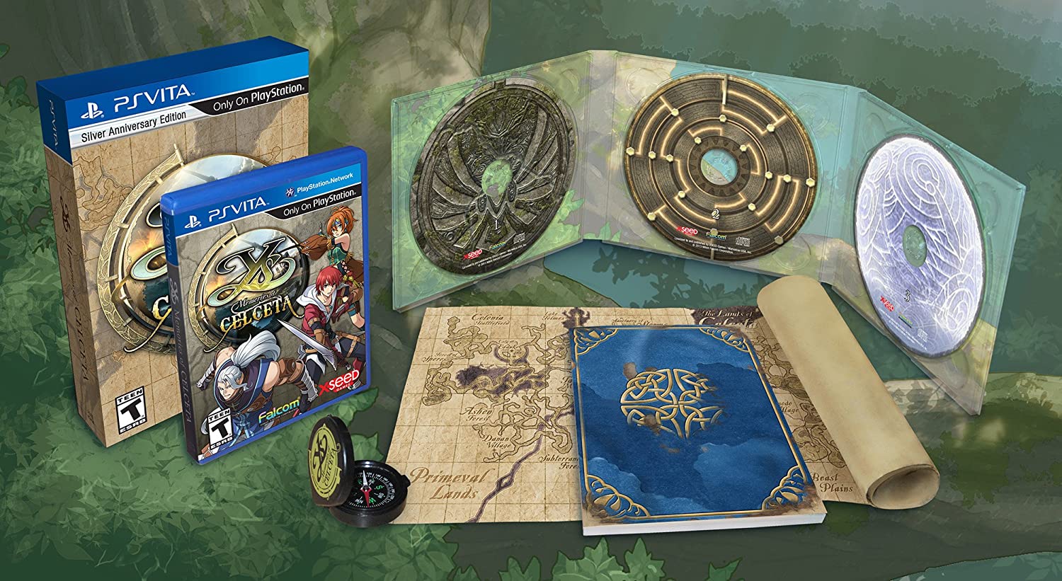 Ys: Memories of Celceta Silver Anniversary Edition - PlayStation Vita Video Games Xseed   