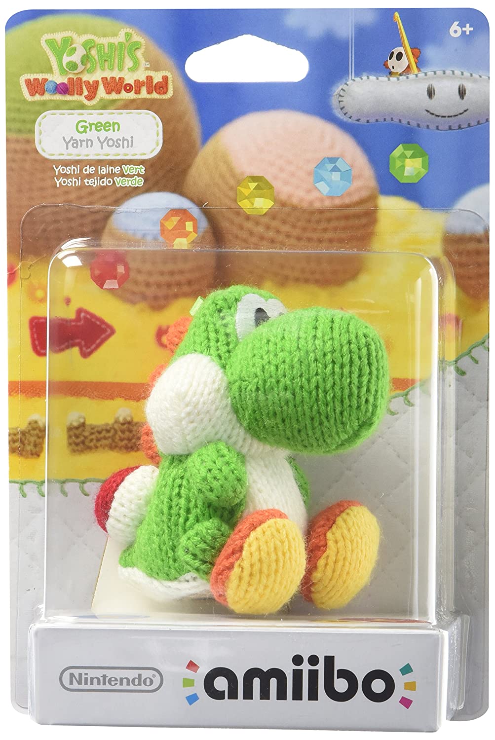 Green Yarn Yoshi (Yoshi's Woolly World) - Nintendo WiiU Amiibo Amiibo Nintendo   